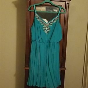 Turquoise dress